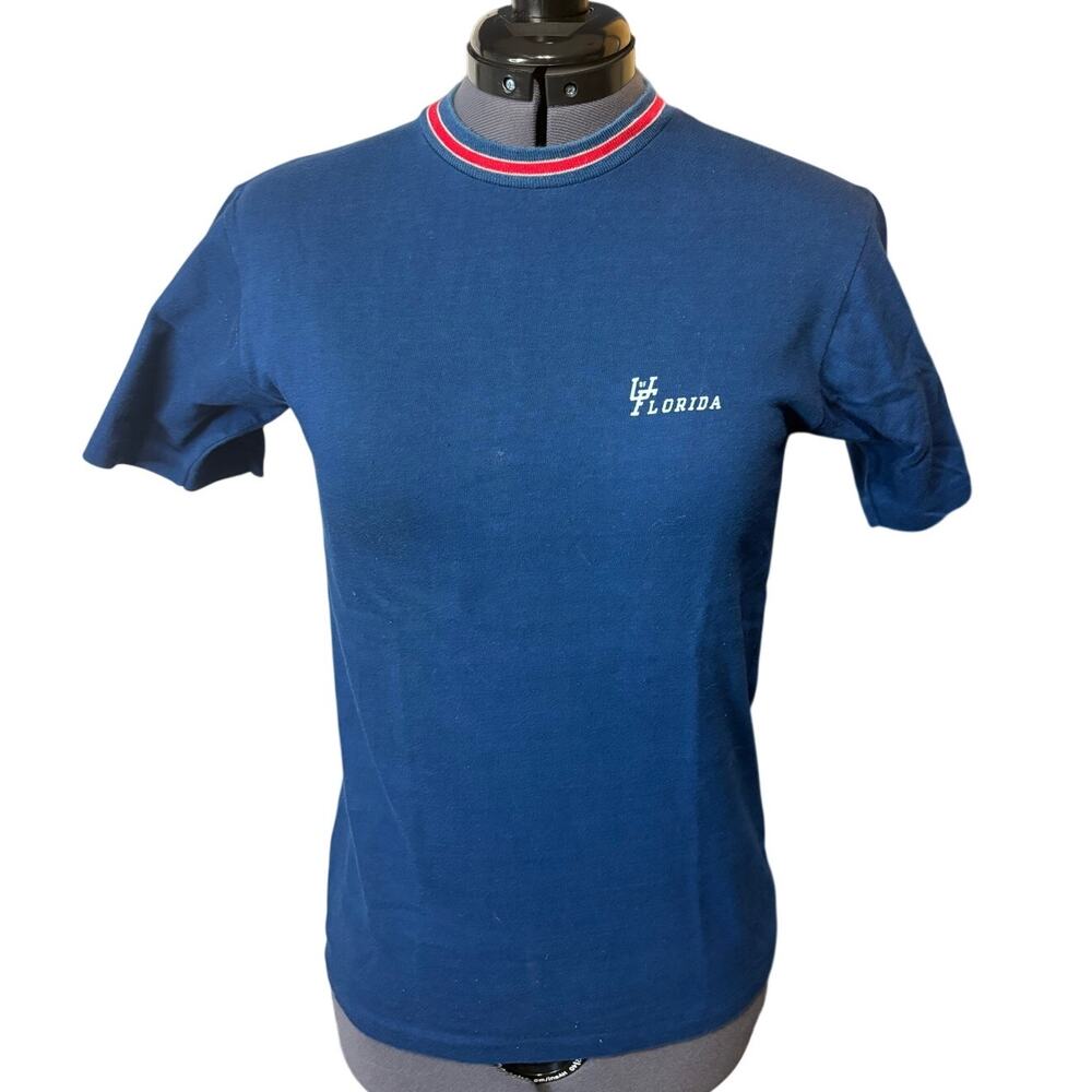 VTG Champion “Blue Bar” University of Florida Tee – Made in USA – Single Stitch